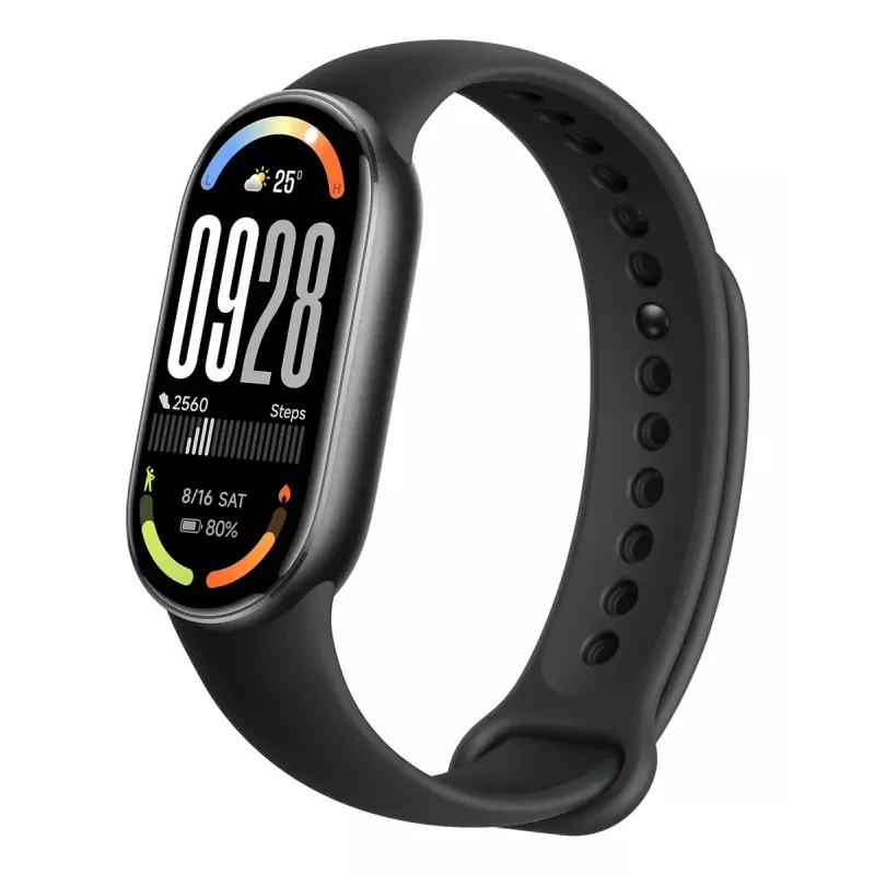 Opaska aktywności Xiaomi Smart Band 10 AMOLED 1,72 cala (4,37 cm) Czarna, 233 mAh, 212×520 px