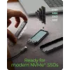 ICY BOX M.2 NVMe SSD enclosure with USB 3.2 Gen 2 Type-C and RGB light