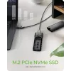 ICY BOX obudowa M.2 NVMe z USB 3.2 Gen 2 Type-C, obudowa SSD, M.2, PCI Express, 10 Gbit/s, Hot-swap, Czarny