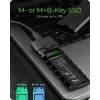 ICY BOX obudowa M.2 NVMe z USB 3.2 Gen 2 Type-C, obudowa SSD, M.2, PCI Express, 10 Gbit/s, Hot-swap, Czarny