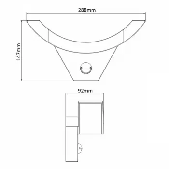 Lampa stołowa MACLEAN MCE290B LED na podczerwień 800 lm, regulowane światło, sterowanie dotykowe