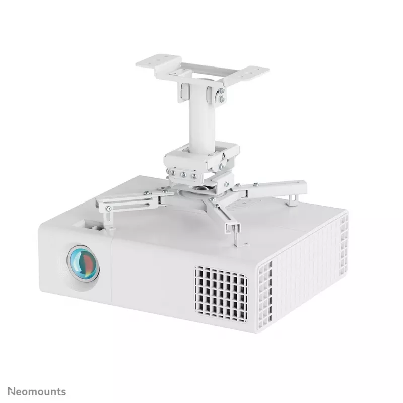 Uchwyt sufitowy do projektora Neomounts CL25-530WH1 — pełny ruch, maks. obciążenie 45 kg, wysokość 25,5 cm, biały