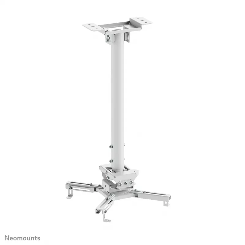 Neomounts CL25-540WH1 Uchwyt sufitowy do projektora - wys. 60,5-90,5 cm - łatwy montaż - pełny zakres ruchu