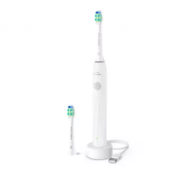 Szczoteczka soniczna z akumulatorem Philips Sonicare 2100 HX4022/01 — 1 uchwyt, 2 końcówki, bateria litowo-jonowa, tryb Daily Care