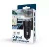 Ładowarka samochodowa Gembird TA-UC-2A15-CAR-01 Smartfon Smartwatch Tablet 2 Porty USB