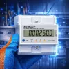 Trójfazowy licznik energii QOLTEC 50980 — 400 V, 100 A z resetem