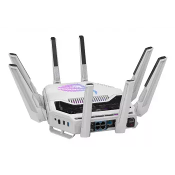 ASUS ROG Rapture GT-BE19000AI router bezprzewodowy 10 Gigabit Ethernet Trójzakresowy (2,4 GHz / 5 GHz / 6 GHz) Biały