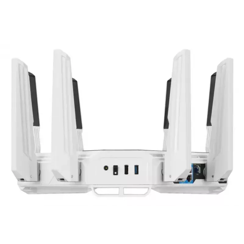 ASUS ROG Rapture GT-BE19000AI router bezprzewodowy 10 Gigabit Ethernet Trójzakresowy (2,4 GHz / 5 GHz / 6 GHz) Biały