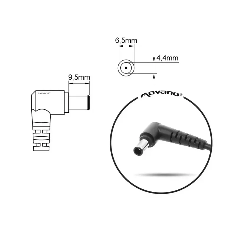 Zasilacz MITSU do SONY 19.5 V 4.7 A (ZM/SON19547)
