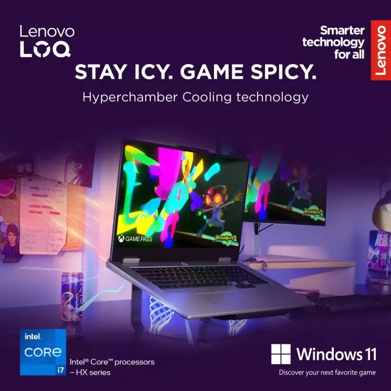 Laptop Lenovo LOQ 17IRX10 17,3 cala FHD IPS i7-13650HX 16GB DDR5 1TB SSD NVIDIA GeForce RTX 5060 8GB Windows 11 Home Luna Grey