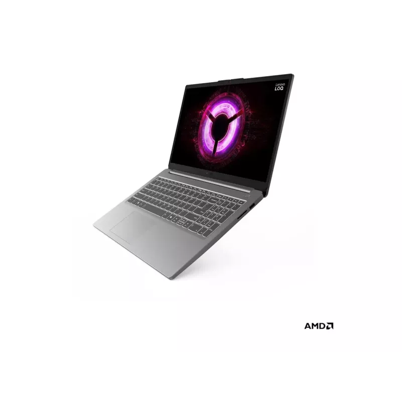Laptop Lenovo LOQ 15ARP10E 15,6 cala FHD IPS Luna Grey — AMD Ryzen 7 7735HS, 16 GB DDR5, 512 GB SSD, NVIDIA RTX 4050 6 GB, Win11 Home