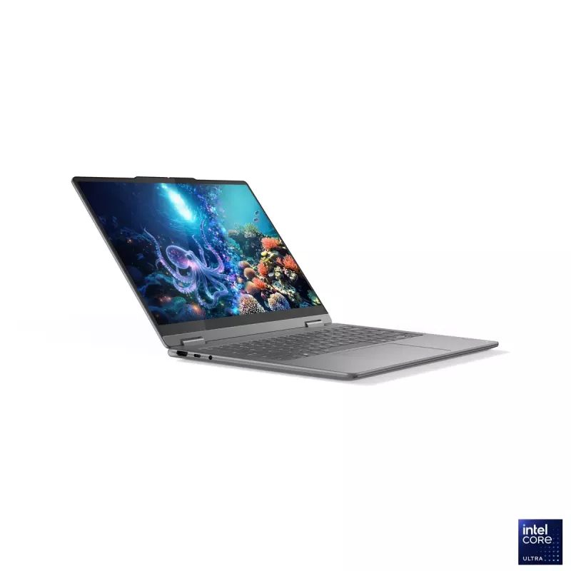Lenovo Yoga 7 2-in-1 14ILL10 | Luna Grey | 14 cali | OLED | Ekran dotykowy | WUXGA | 1920 x 1200 pikseli | Intel Core Ultra 7 | 256V | 16 GB | Wlutowana LPDDR5x | Pojemność dysku SSD 512 GB | Intel Arc Graphics 140V | Windows 11 Home | 802.11be | Wersja Bluetooth 5.4 | Język klawiatury angielski | Podświetlana klawiatura | Gwarancja 24 miesiące | Gwarancja na baterię 12 miesięcy