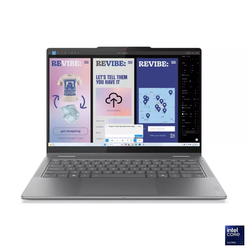 Lenovo Yoga 7 2-in-1 14ILL10 | Luna Grey | 14 cali | OLED | Ekran dotykowy | WUXGA | 1920 x 1200 pikseli | Intel Core Ultra 7 | 256V | 16 GB | Wlutowana LPDDR5x | Pojemność dysku SSD 512 GB | Intel Arc Graphics 140V | Windows 11 Home | 802.11be | Wersja Bluetooth 5.4 | Język klawiatury angielski | Podświetlana klawiatura | Gwarancja 24 miesiące | Gwarancja na baterię 12 miesięcy