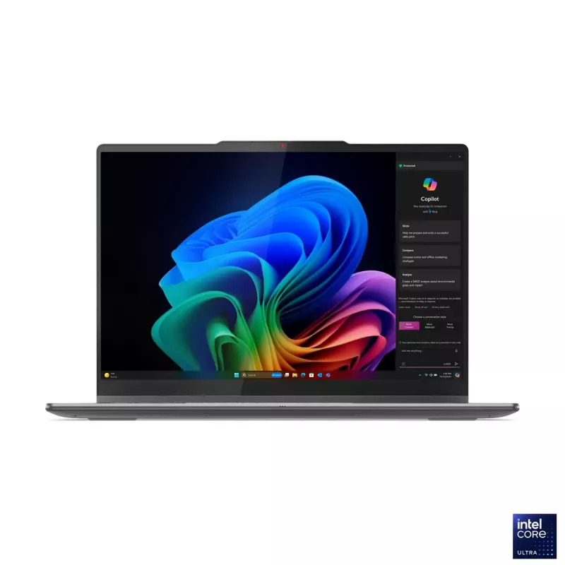 Lenovo Yoga 7 2-in-1 14ILL10 | Luna Grey | 14 cali | OLED | Ekran dotykowy | WUXGA | 1920 x 1200 pikseli | Intel Core Ultra 7 | 256V | 16 GB | Wlutowana LPDDR5x | Pojemność dysku SSD 512 GB | Intel Arc Graphics 140V | Windows 11 Home | 802.11be | Wersja Bluetooth 5.4 | Język klawiatury angielski | Podświetlana klawiatura | Gwarancja 24 miesiące | Gwarancja na baterię 12 miesięcy