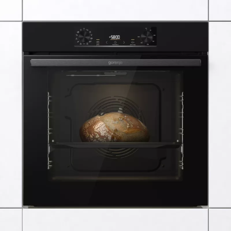 Gorenje Elektrisk ugn BOS6737E06B RAL9005, Large, Electric, 77 L, 77 L, 2300 W, 300 °C