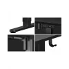 Proste biurko gamingowe Huzaro Hero 8.2 Czarny MDF prostokątny 1200x600 mm, regulacja wysokości 720–1180 mm, obciążenie 80 kg