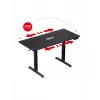Proste biurko gamingowe Huzaro Hero 8.2 Czarny MDF prostokątny 1200x600 mm, regulacja wysokości 720–1180 mm, obciążenie 80 kg