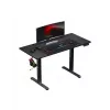 Proste biurko gamingowe Huzaro Hero 8.2 Czarny MDF prostokątny 1200x600 mm, regulacja wysokości 720–1180 mm, obciążenie 80 kg