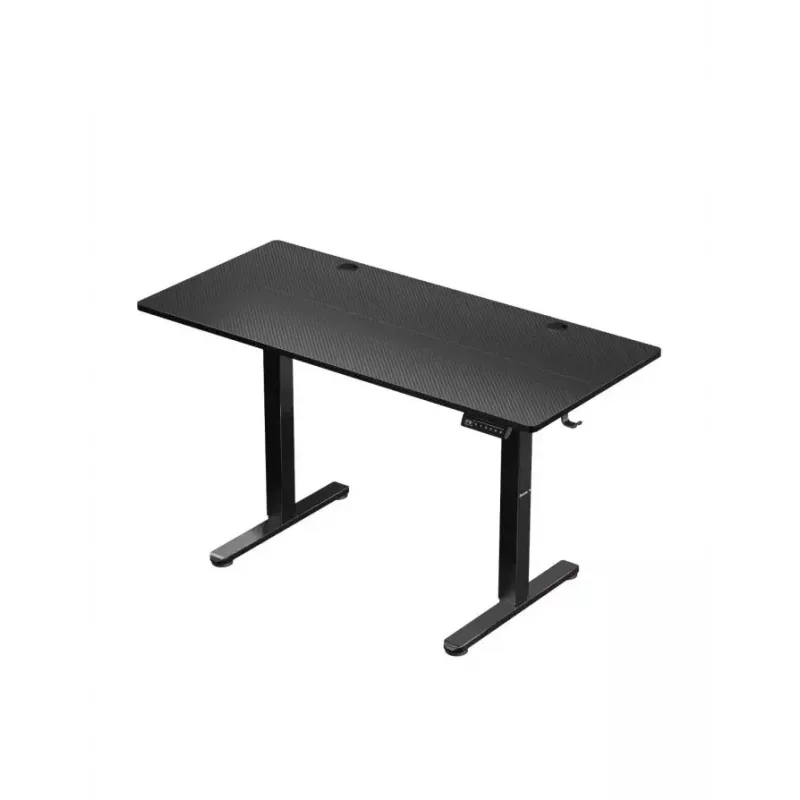 Proste biurko gamingowe Huzaro Hero 8.2 Czarny MDF prostokątny 1200x600 mm, regulacja wysokości 720–1180 mm, obciążenie 80 kg