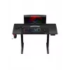 Proste biurko gamingowe Huzaro Hero 8.2 Czarny MDF prostokątny 1200x600 mm, regulacja wysokości 720–1180 mm, obciążenie 80 kg