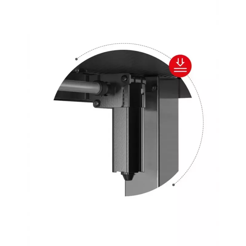 Proste biurko gamingowe Huzaro Hero 8.2 Czarny MDF prostokątny 1200x600 mm, regulacja wysokości 720–1180 mm, obciążenie 80 kg