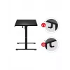 Proste biurko gamingowe Huzaro Hero 8.2 Czarny MDF prostokątny 1200x600 mm, regulacja wysokości 720–1180 mm, obciążenie 80 kg