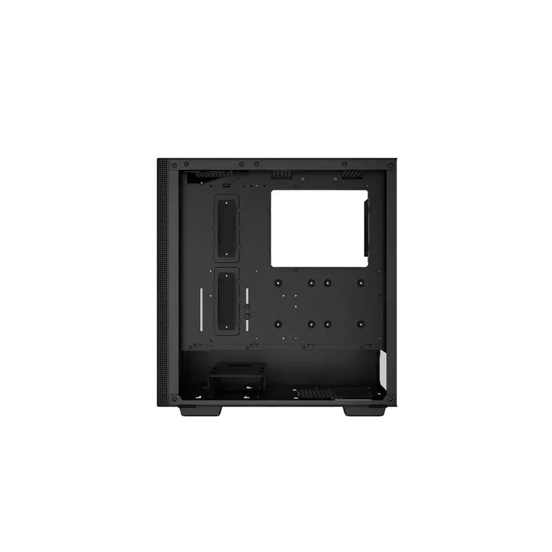 Obudowa PC DeepCool CH510 Midi Tower Czarna — hartowane szkło, microATX/ATX, obsługa chłodnic 360 mm z przodu/na górze, maks. GPU 38 cm, zasilacz na dole, 7 slotów rozszerzeń