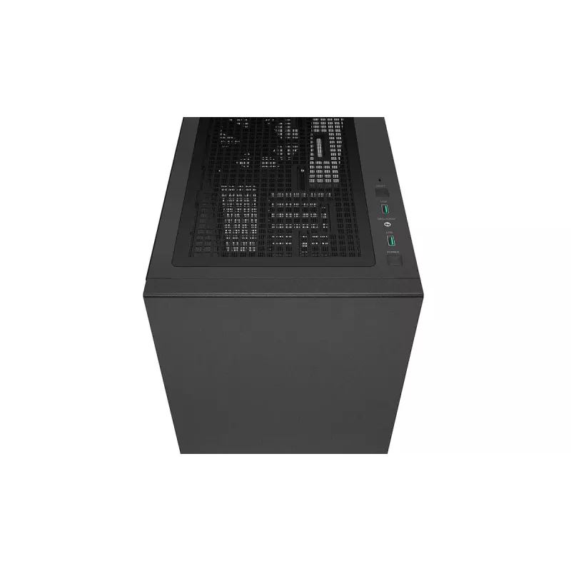 Obudowa PC DeepCool CH510 Midi Tower Czarna — hartowane szkło, microATX/ATX, obsługa chłodnic 360 mm z przodu/na górze, maks. GPU 38 cm, zasilacz na dole, 7 slotów rozszerzeń
