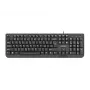 Przewodowa Klawiatura USB NATEC NKL-1151 — Czarna, układ CZ-SK (słowacki), 104 klawisze, przewodowa USB, kabel 1,8 m