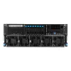 Serwer rack ASUS ESC8000A-E13 (4U) Srebrny — LGA 6096, AMD EPYC, DDR5, do 3 TB, 24 DIMM, 2× CPU, zasilacz 3200 W