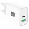 Techly IPW-USB-30WACG ładowarka do urządzeń mobilnych Uniwersalna Biały AC Szybkie ładowanie Wewnętrzna