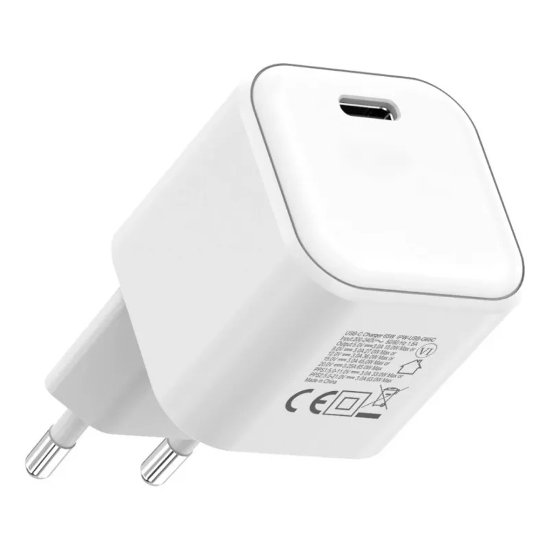Techly IPW-USB-G65C ładowarka do urządzeń mobilnych Uniwersalna Biały AC Szybkie ładowanie Wewnętrzna