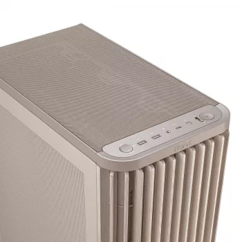 Obudowa PC ASUS ProArt PA401 Wood Mesh PWM Beżowa — ATX, drewno, 2×160 mm przód, 1×120 mm tył, 2×3.5 inch + 2×2.5 inch zatoki