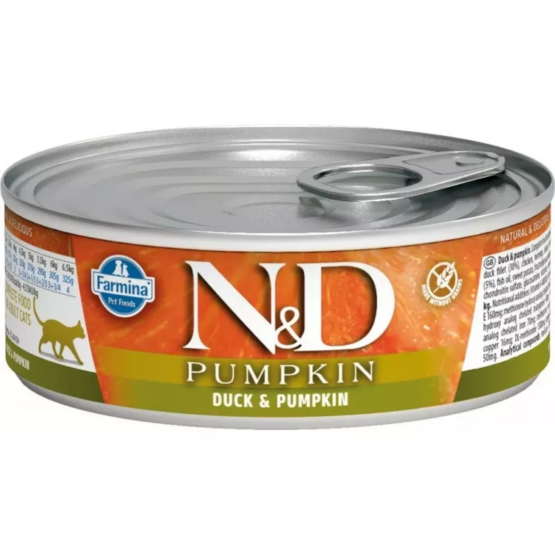 Mokra karma dla kota Farmina N&D Pumpkin Duck 70 g saszetka, dorosłe dojrzałe