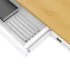 Biurko elektryczne z regulacją wysokości ActiveJet ET119W-C 140x70 cm — 1 silnik, wysokość 725–1225 mm, biały/dąb