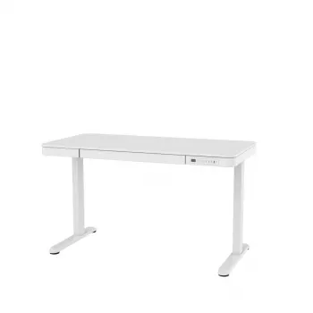 Biurko elektryczne z regulacją wysokości ActiveJet ET119W-C 140x70 cm, skok 50 cm, obciążenie 45 kg, białe