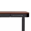 Biurko ActiveJet ET119W-C elektryczne biurko z regulacją wysokości 140x70 cm czarny/orzech z portami USB-A i USB-C