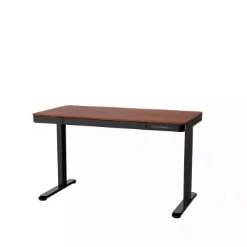 Biurko ActiveJet ET119W-C elektryczne biurko z regulacją wysokości 140x70 cm czarny/orzech z portami USB-A i USB-C