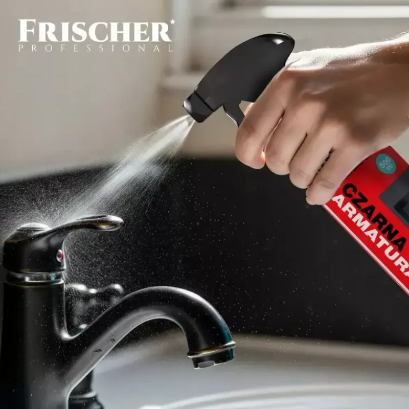 Płyn czyszczący FRISCHER Frischer czarny środek do czyszczenia armatury 0.5 l butelka z rozpylaczem