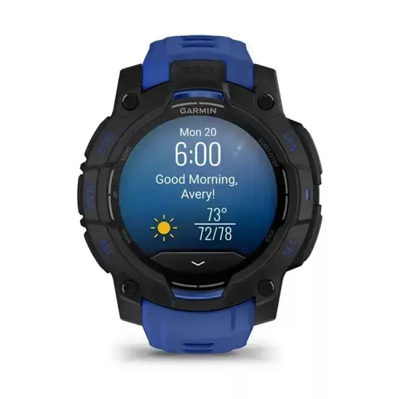 Smartwatch GARMIN Instinct 3 AMOLED 1,2 cala GPS, koperta 45 mm, wyświetlacz 390x390, 10 ATM, bateria Li-Ion