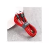 Kabel USB-A na USB-C Baseus Cafule — USB 2.0 A→C, obsługa ładowania QC3.0, oplot nylonowy, czerwony
