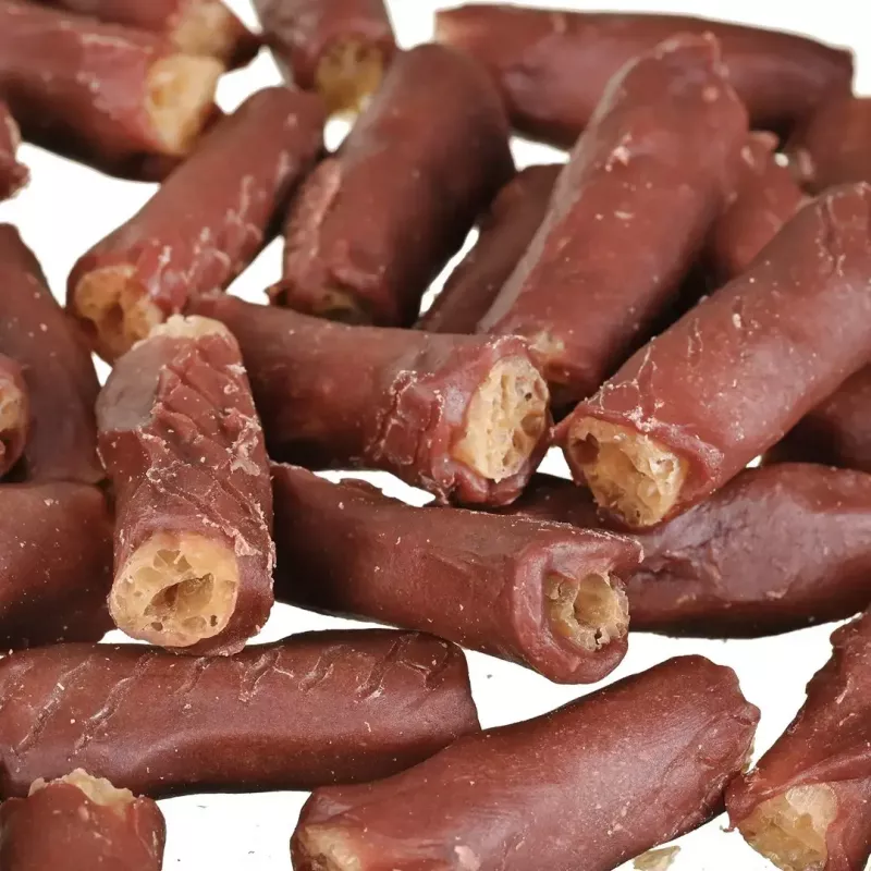 Przysmaki dla psów PETITTO rurki ryżowe z gęsią 500 g