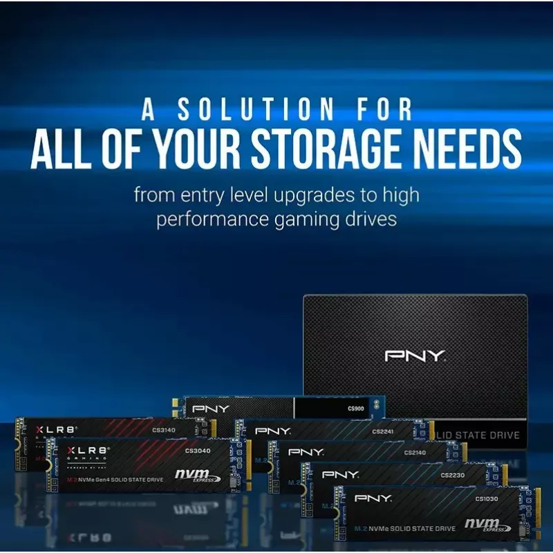 Dysk SSD wewnętrzny PNY M.2 2280 512 GB M280CS2241-512-BLK, SATA/NVMe nieokreślony