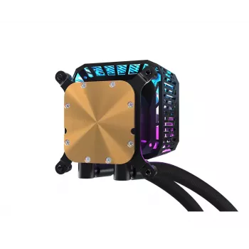Zestaw chłodzenia cieczą ASRock Phantom Gaming 360 LCD — wentylatory 120 mm, LGA1700/AM5/AM4, czarny
