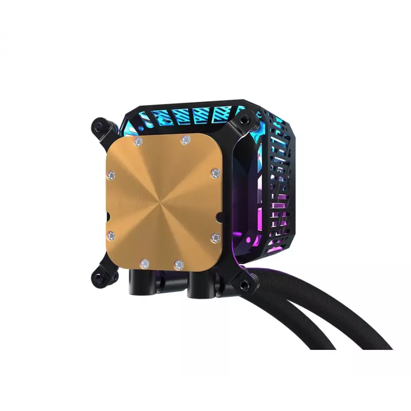 Zestaw chłodzenia cieczą ASRock Phantom Gaming 360 LCD — wentylatory 120 mm, LGA1700/AM5/AM4, czarny
