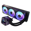 Zestaw chłodzenia cieczą ASRock Phantom Gaming 360 LCD — wentylatory 120 mm, LGA1700/AM5/AM4, czarny