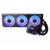 Zestaw chłodzenia cieczą ASRock Phantom Gaming 360 LCD — wentylatory 120 mm, LGA1700/AM5/AM4, czarny