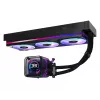 Zestaw chłodzenia cieczą ASRock Phantom Gaming 360 LCD — wentylatory 120 mm, LGA1700/AM5/AM4, czarny