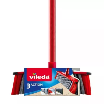 Miotła VILEDA Indoor z twardym włosiem, technopolimer, uchwyt 1300 mm, główka 280×60 mm