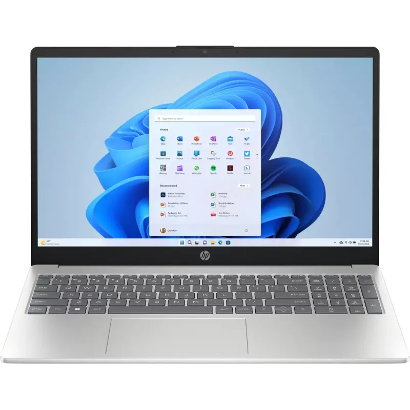 HP 15 | 15-fc0217nw | srebrny | 15.6 inch | IPS | FHD | 1920 x 1080 pixels | Anti-glare | AMD Ryzen 7 | 5825U | 16 GB | DDR4 | Solid-state drive capacity 512 GB | Intel Graphics | Windows 11 Home | 802.11ax | Bluetooth version 5.4 | klawiatura language English | Warranty 24 month(s) | bateria warranty 12 month(s)